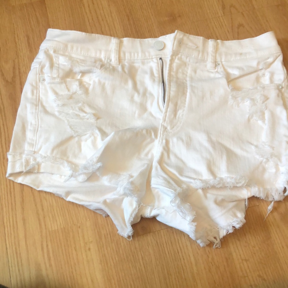 Shortie high rise stretchy shorts